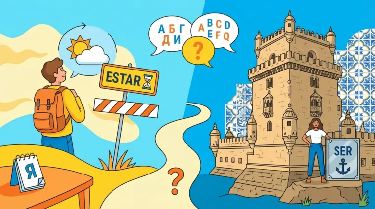 Глагол estar в португальском языке: отличия от ser и контекст