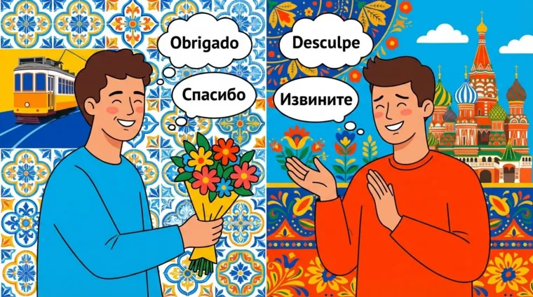 Как выразить благодарность и извинение по-португальски