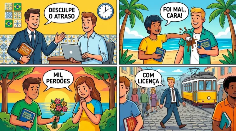 Как извиниться на португальском языке в разных ситуациях