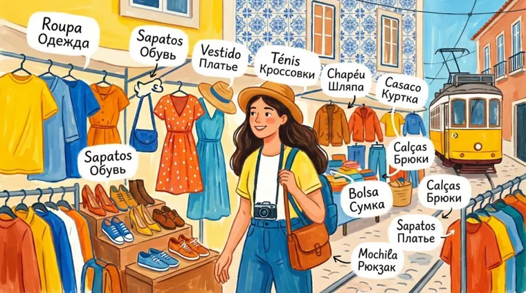 Одежда и обувь на португальском языке: базовая лексика