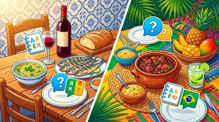Застолье в Португалии и Бразилии: правила и выражения