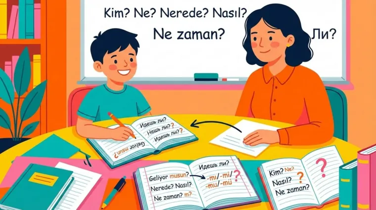 Как образуются вопросы в турецком языке