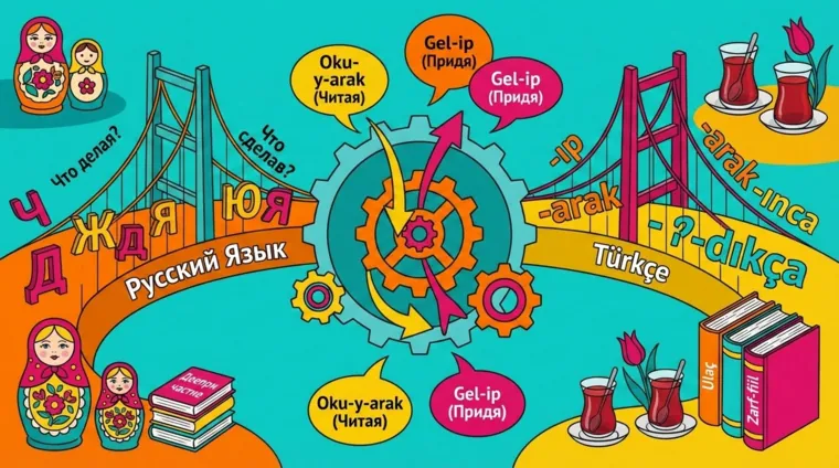 Как образовать деепричастия в турецком языке: суффиксы и примеры