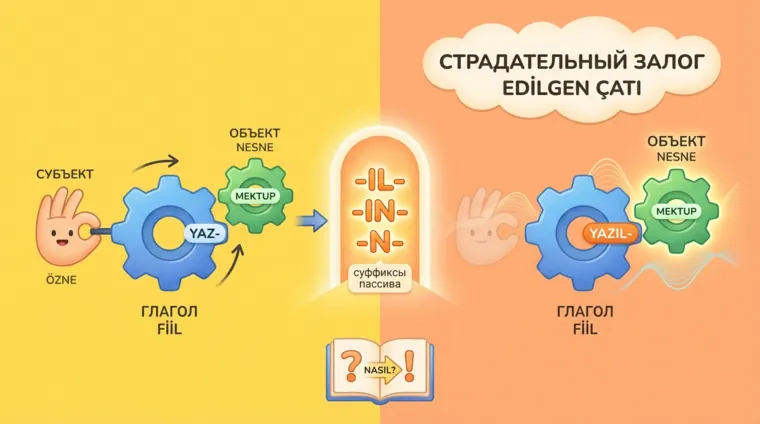 Пассивный залог в турецком языке: как образуется