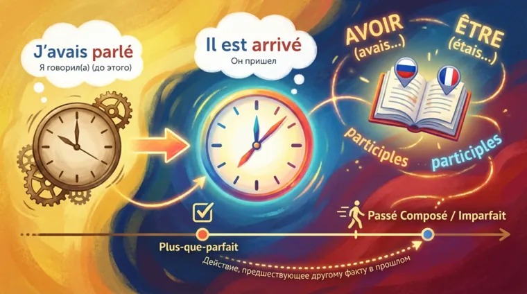 Plus-que-parfait во французском: правила образования и примеры употребления