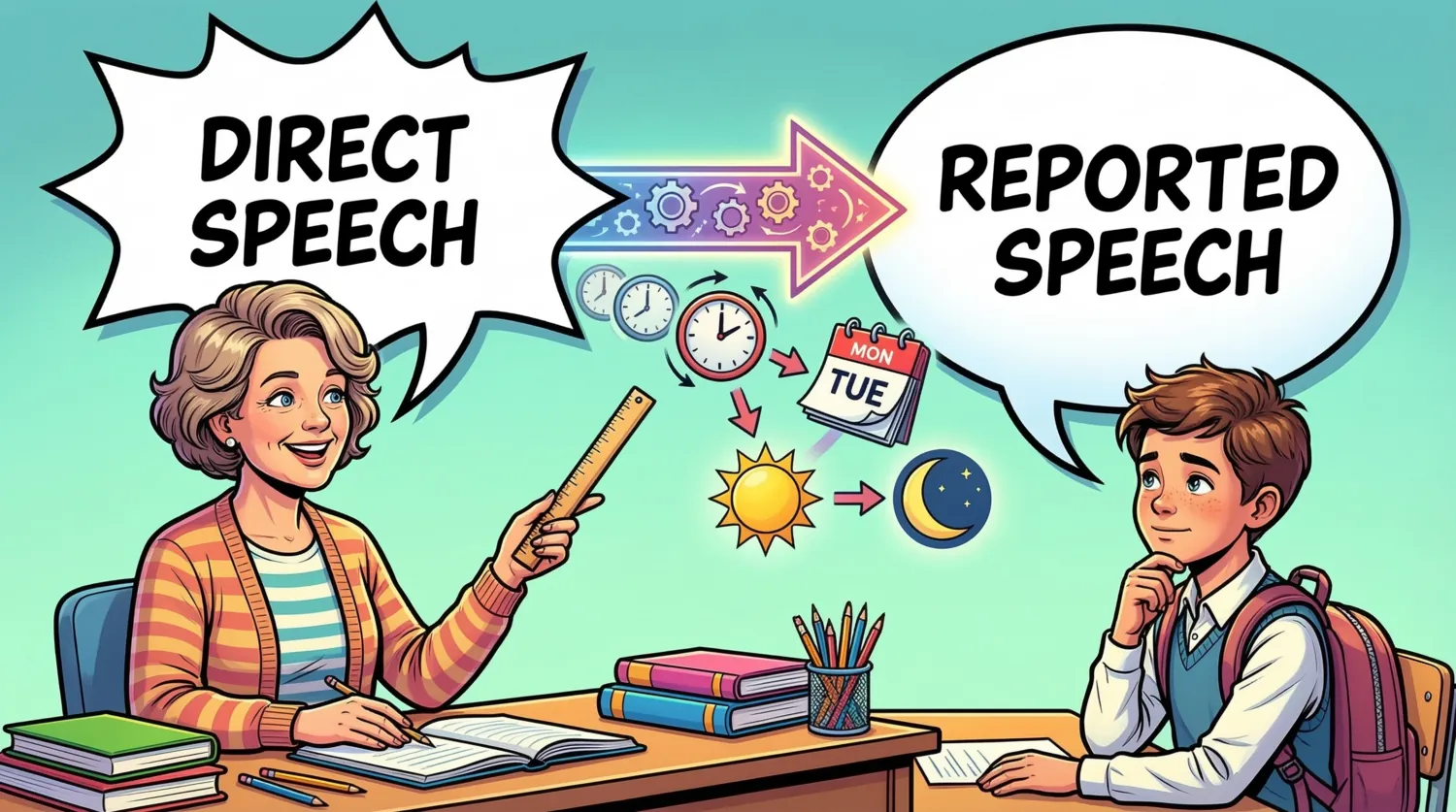 Как преобразовывать времена в косвенной речи