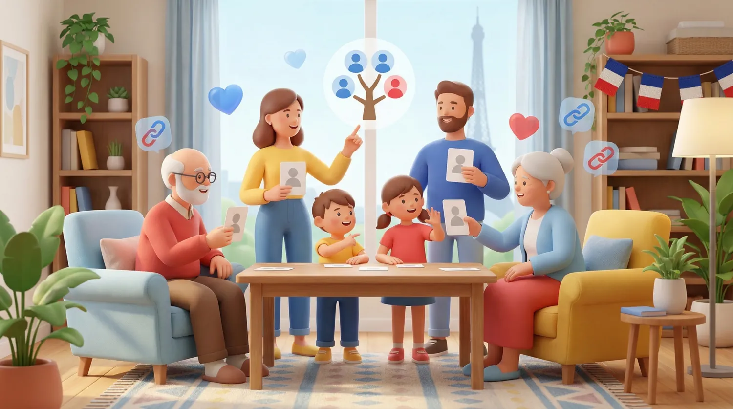 Семья на французском языке: слова и выражения