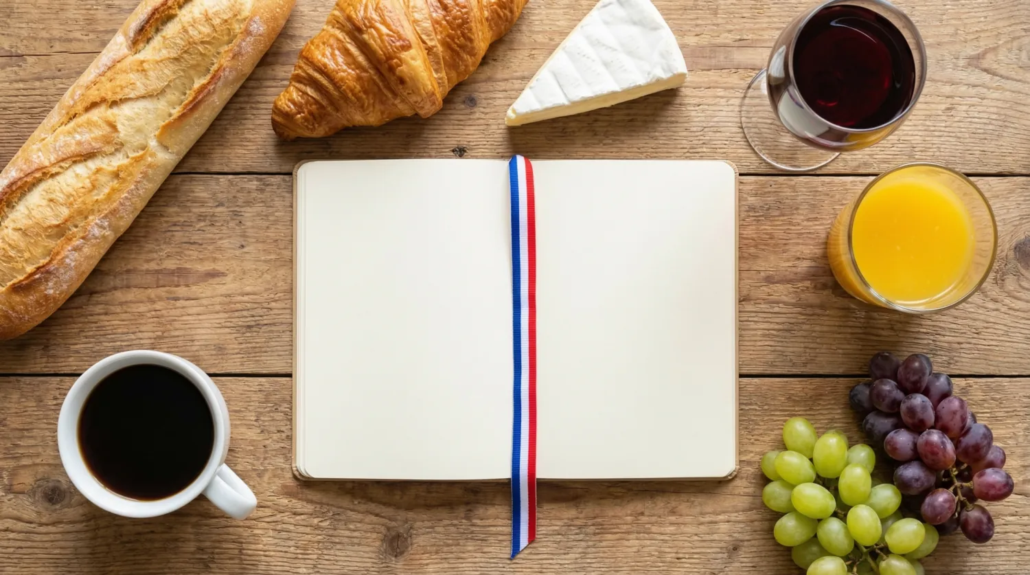 Продукты питания и напитки на французском языке