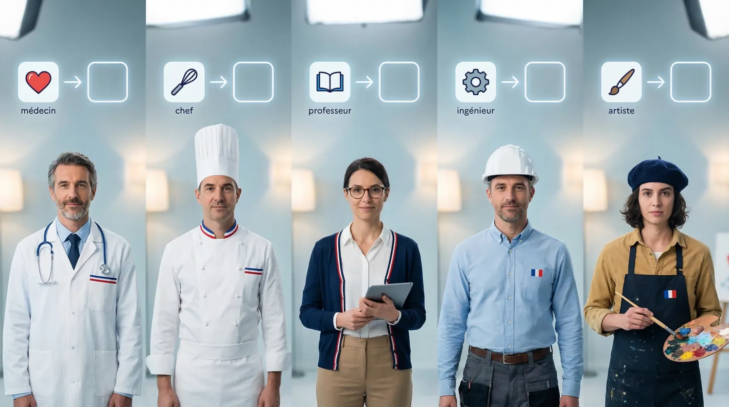 Профессии на французском языке с переводом
