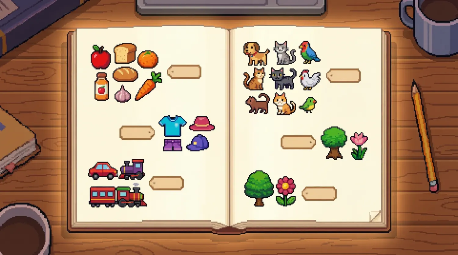 Лексика по темам: словари в картинках