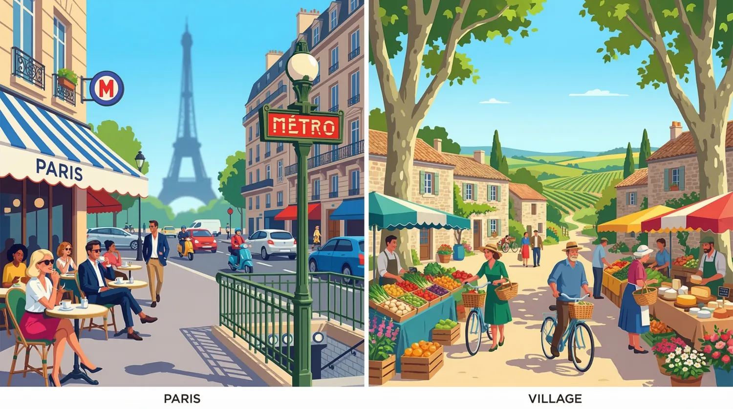 Культурные различия между Парижем и провинцией