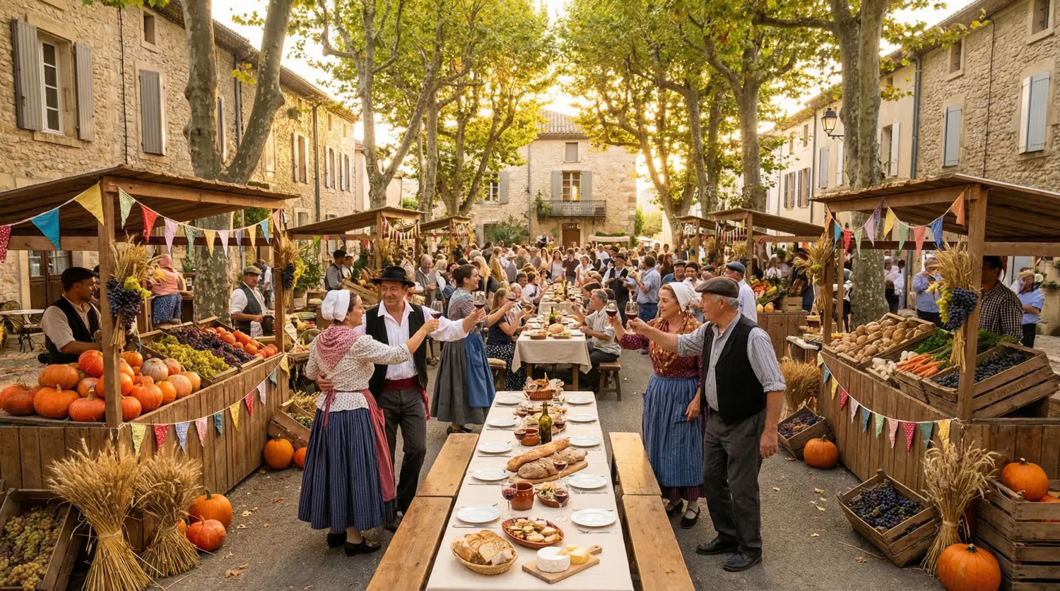 Французские праздники урожая и деревенские фестивали