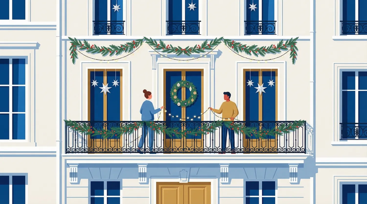 Как французы украшают дома к праздникам