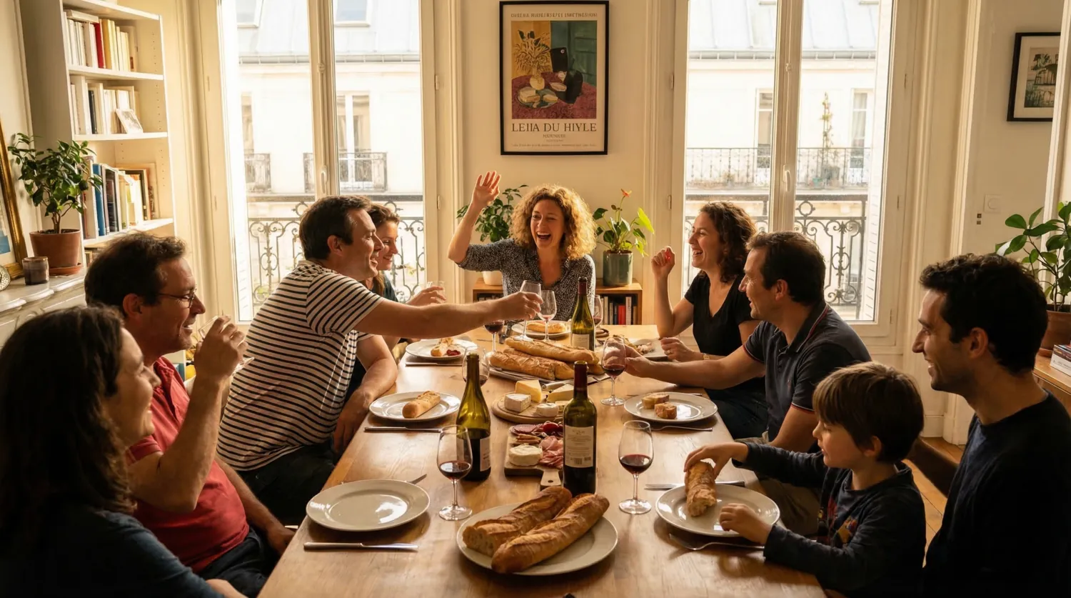 Что любят французы обсуждать за столом
