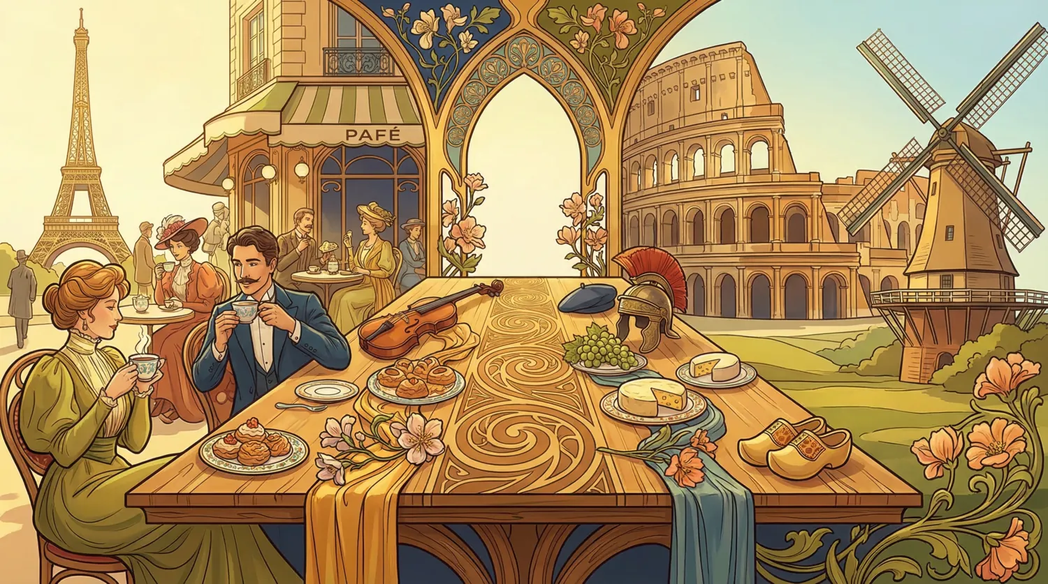 Сравнение французской культуры с другими европейскими