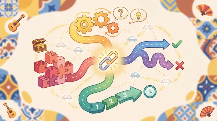 Тест по испанскому: Связки речи (porque, pero, entonces, además…)