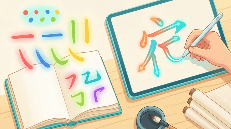 Тест по китайскому: Черты (типы черт) и порядок написания — основы