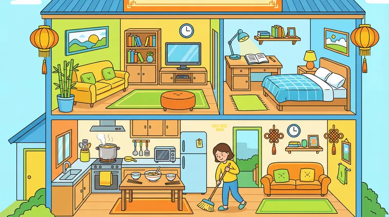 Тест по китайскому: Дом и быт (HSK 2)