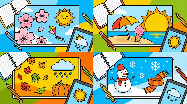 Тест по китайскому: Погода и сезоны (HSK 2)