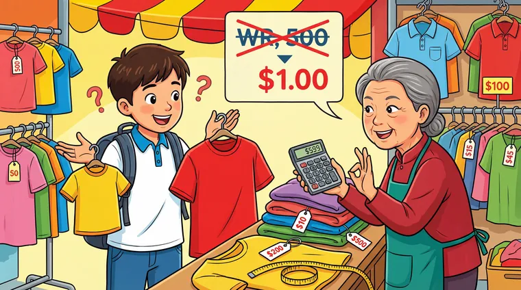 Тест по китайскому: В магазине — размер, цена, торг