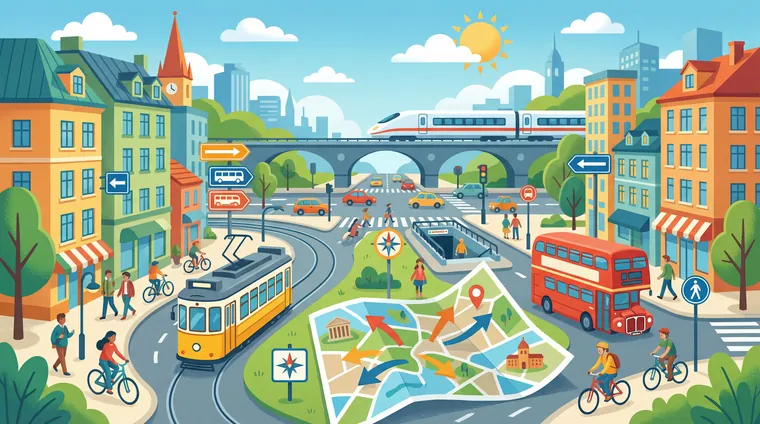 Тест по немецкому: Город и транспорт (как добраться, направления)