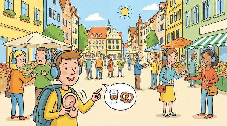 Тест по немецкому: Аудирование A1–A2 — короткие диалоги в быту