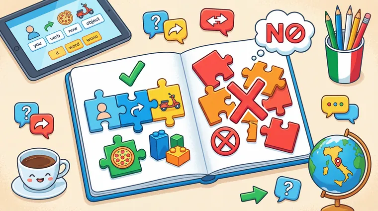 Тест по итальянскому: Non — отрицание и порядок слов