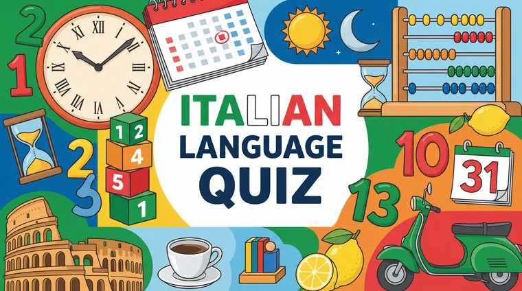 Тест по итальянскому: Числа, время и даты (ядро)