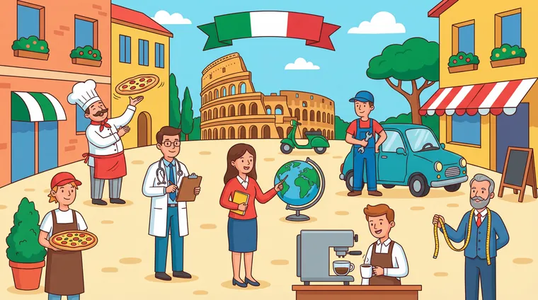 Тест по итальянскому: Работа и профессии (базовая лексика)