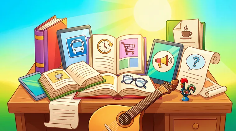 Тест по португальскому: Чтение A1–A2 — объявления, вывески, короткие тексты