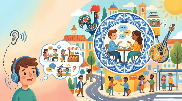 Тест по португальскому: Аудирование A1–A2 — короткие диалоги в быту