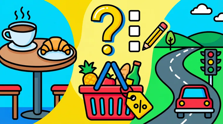 Тест по португальскому: Ситуации в жизни (кафе/магазин/дорога) — выбрать правильную фразу