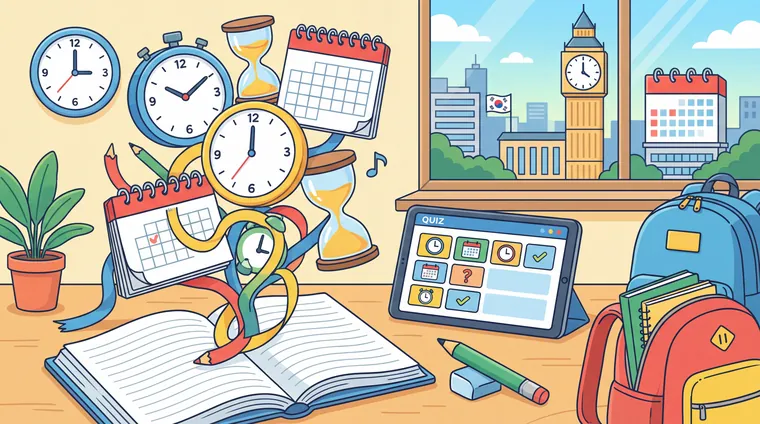 Тест по корейскому: Время и даты (요일, 시/분)