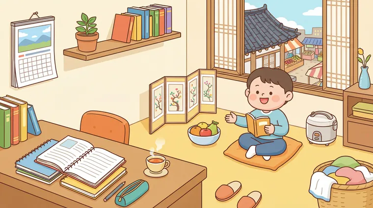 Тест по корейскому: Дом и повседневная жизнь (집, 방, 생활)