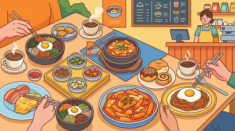 Тест по корейскому: Еда и кафе (메뉴, 주문, 맛)