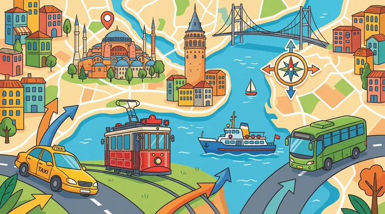 Тест по турецкому: Город и транспорт (как добраться, направления)