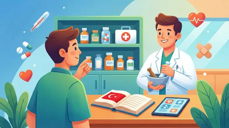 Тест по турецкому: Здоровье и аптека (симптомы, лекарства)