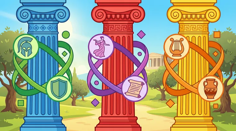 Тест по греческому: Прилагательные — согласование по роду/числу/падежу