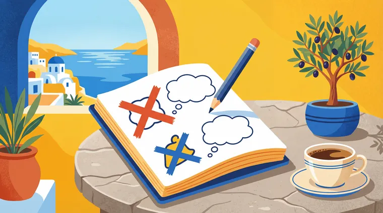 Тест по греческому: Отрицание δεν / μην — где и как использовать