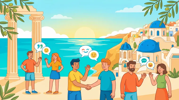 Тест по греческому: Приветствия и знакомство (основные фразы)