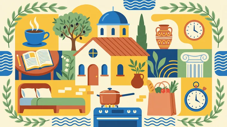Тест по греческому: Дом и повседневная жизнь (базовая лексика)