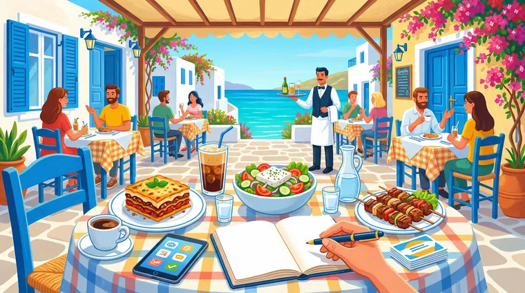 Тест по греческому: Еда и кафе (заказ, блюда, напитки)
