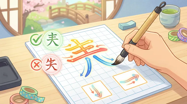 Тест по японскому: Кандзи — порядок черт и типовые правила письма