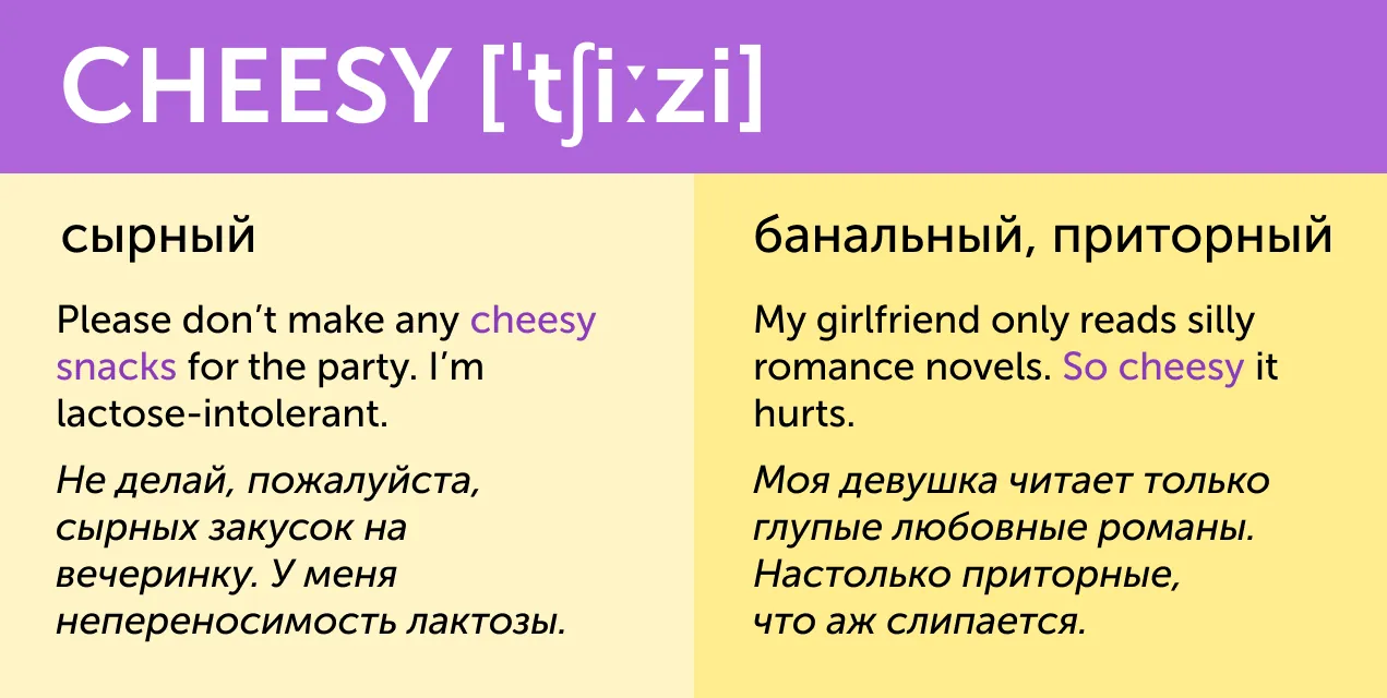 «Кислый лимон» и «кислая мина». 10 вкусных английских слов, у которых есть вторые значения