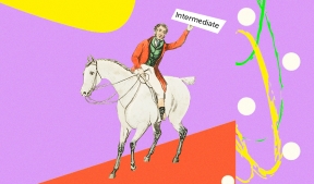 На фото мужчина на коне