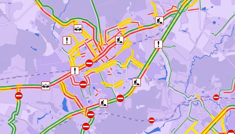 Карта пробок