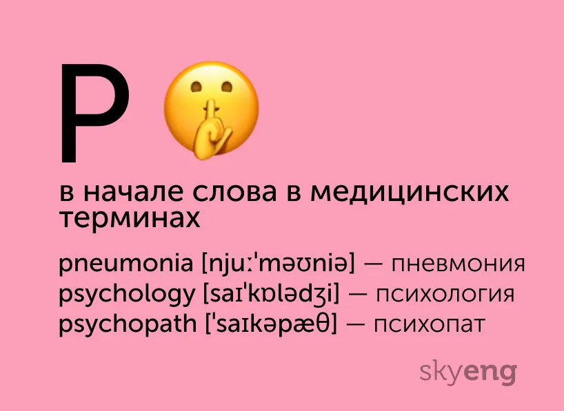 Полезные карточки: непроизносимые буквы в английских словах